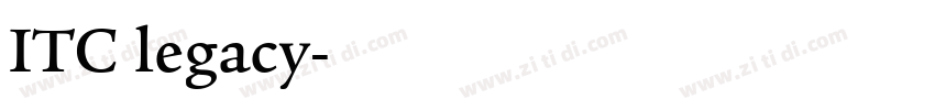 ITC legacy字体转换